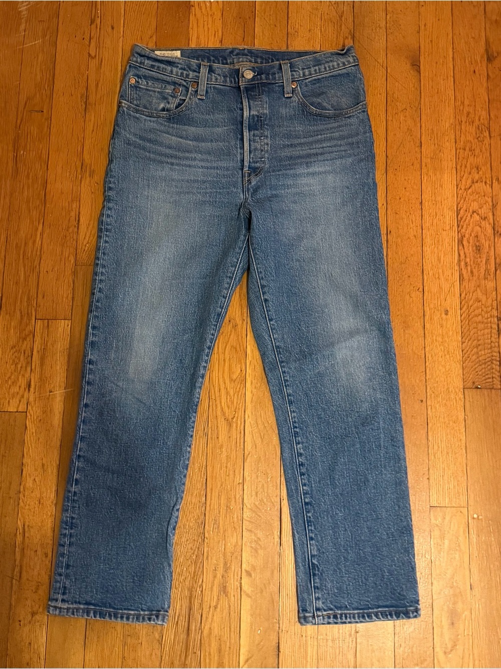 Levi's 501s Women's Straight-Leg Jeans in Medium Blue Wash